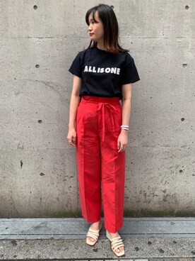 「FUNG（ファング）のアイテム（トップス）」を使った、𝓝さん（レディース・161cm）の夏コーディネート