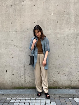 𝓝さん（レディース・161cm）の夏コーディネート