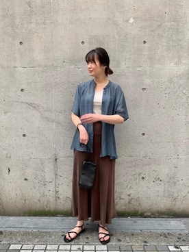 𝓝さん（レディース・161cm）の夏コーディネート