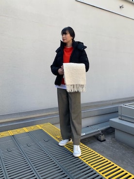 「DESCENTE ALLTERRAIN（デサント　オルテライン）のアイテム（ジャケット/アウター）」を使った、𝓝さん（レディース・161cm）の冬コーディネート