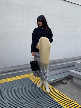 𝓝さん（レディース・161cm）の冬コーディネート