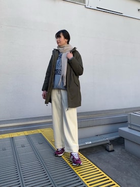 𝓝さん（レディース・161cm）の冬コーディネート