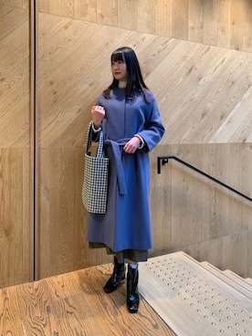 𝓝さん（レディース・161cm）の冬コーディネート