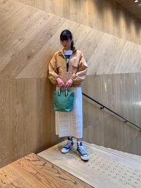 𝓝さん（レディース・161cm）の冬コーディネート