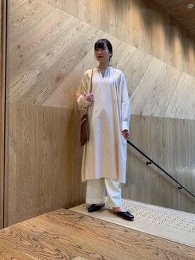 「BEVERLY（ビバリー）のアイテム」を使った、𝓝さん（レディース・161cm）の冬コーディネート