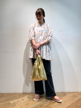 「BEAUTY&YOUTH UNITED ARROWS（ビューティーアンドユースユナイテッドアローズ）のBY カラーコンビミックスチェーンネックレス ◆（ネックレス）」を使った、𝓝さん（レディース・161cm）の春コーディネート