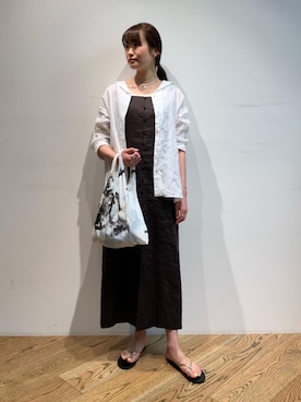 𝓝さん（レディース・161cm）の夏コーディネート