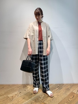 「BE CALLEJON（ビーカジェホン）のアイテム」を使った、𝓝さん（レディース・161cm）の夏コーディネート