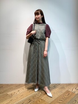 「ARRUM（アールム）のアイテム」を使った、𝓝さん（レディース・161cm）の夏コーディネート