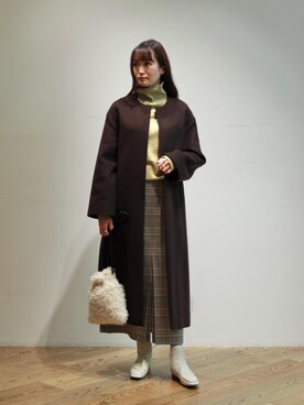 「RECOMMEND  ITEM STYLING」｜「アイテム（その他アウター）」を使った、𝓝さん（レディース・161cm）の秋コーディネート