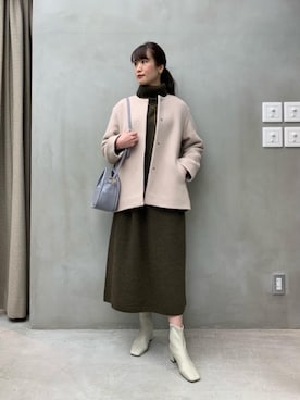 「RECOMMEND  ITEM STYLING」｜「アイテム（ワンピース/ドレス）」を使った、𝓝さん（レディース・161cm）の秋コーディネート