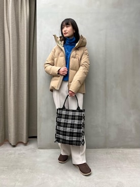 「DESCENTE ALLTERRAIN（デサント　オルテライン）のアイテム（ジャケット/アウター）」を使った、𝓝さん（レディース・161cm）の冬コーディネート