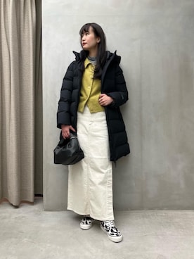 「THE SHINZONE（ザ　シンゾーン）のアイテム（スカート）」を使った、𝓝さん（レディース・161cm）の冬コーディネート