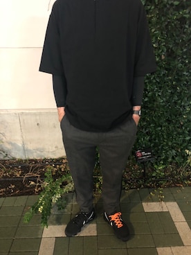 「ユナイテッドアローズ」｜「アイテム（アナログ腕時計）」を使った、おかわり王子さん（メンズ・180cm）の秋コーディネート