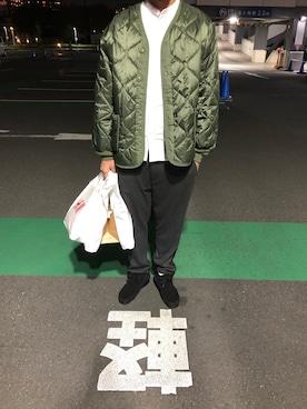 「キルティングコート」｜おかわり王子さん（メンズ・180cm）の秋コーディネート