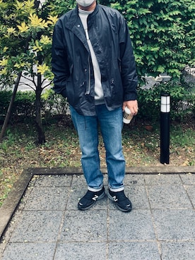 「アイテム（ブルゾン）」を使った、おかわり王子さん（メンズ・180cm・30代）の春コーディネート