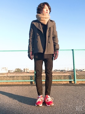 「L.H.P（エルエイチピー）のアイテム（スニーカー）」を使った、jununoさん（メンズ・172cm）の冬コーディネート