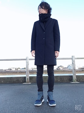 「1PIU1UGUALE3  RELAX （ウノピゥウノウグァーレトレ リラックス）のアイテム（シューズ）」を使った、jununoさん（メンズ・172cm）の春コーディネート