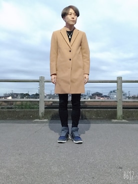 「1PIU1UGUALE3  RELAX （ウノピゥウノウグァーレトレ リラックス）のアイテム（シューズ）」を使った、jununoさん（メンズ・173cm）の冬コーディネート
