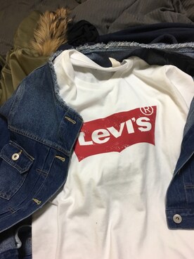 「Levi's（リーバイス）のLevi's/リーバイス バットウィングＴシャツ（Tシャツ/カットソー）」を使った、りーちゃんさん（レディース・162cm）の春コーディネート
