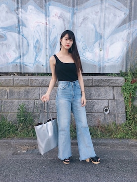 りーちゃんさん（レディース・162cm）の夏コーディネート