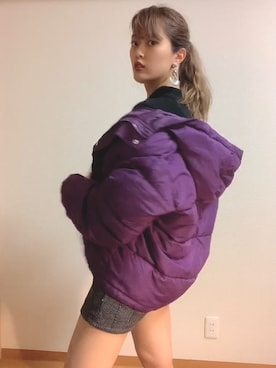 「MURUA（ムルーア）のアイテム（ピアス（両耳用））」を使った、りーちゃんさん（レディース・162cm）の秋コーディネート