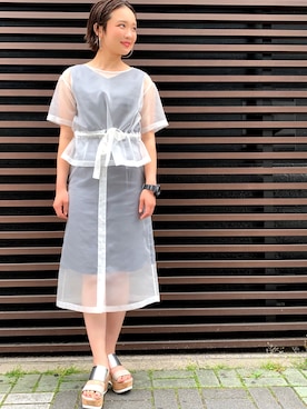 sayakaさん（レディース・157cm）の夏コーディネート