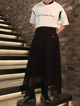 「YOHEI OHNO（ヨウヘイオオノ）のアイテム」を使った、sayakaさん（レディース・158cm）の夏コーディネート