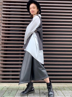 「Charcoal TOKYO（チャコールトーキョー）のアイテム」を使った、sayakaさん（レディース・158cm）の秋コーディネート