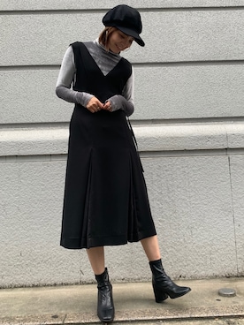 「JOHN LAWRENCE SULLIVAN」｜「アイテム（帽子）」を使った、sayakaさん（レディース・158cm）の秋コーディネート