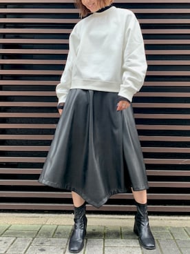 「Alexander Wang」｜「アイテム（スウェット）」を使った、sayakaさん（レディース・158cm）の秋コーディネート