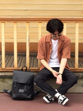 「Champion（チャンピオン）のアイテム（レッグウェア）」を使った、Right-on  TOKYOさん（メンズ・173cm）の夏コーディネート