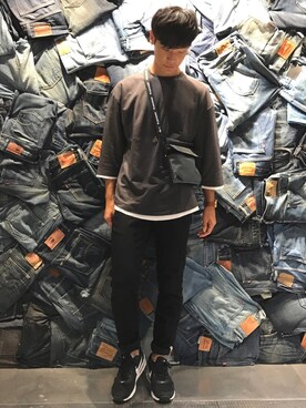 「CONVERSE（コンバース）のアイテム（バッグ）」を使った、Right-on  TOKYOさん（メンズ・175cm）の夏コーディネート