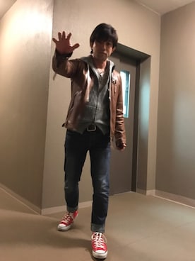 「フェザー」｜「アイテム（腕時計）」を使った、Chuckyさん（メンズ・168cm）の春コーディネート