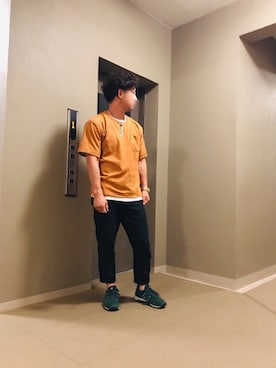 「フェザー」｜「アイテム（腕時計）」を使った、Chuckyさん（メンズ・168cm）の夏コーディネート