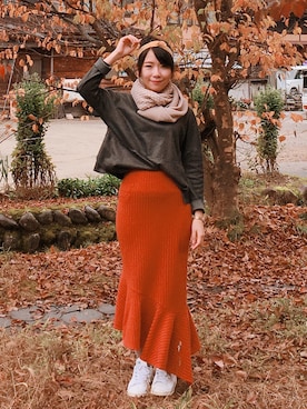 「travel」｜「アイテム（ヘアアクセサリー）」を使った、WendyJ.さん（レディース・153cm）の秋コーディネート