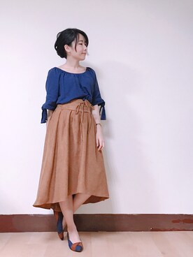 「vieso（ヴィエソ）のアイテム」を使った、WendyJ.さん（レディース・153cm）の秋コーディネート