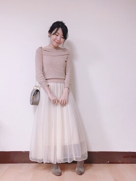 「tulle」｜WendyJ.さん（レディース・153cm）の冬コーディネート