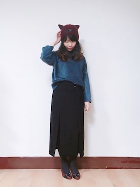 「blue」｜「アイテム（パンプス）」を使った、WendyJ.さん（レディース・153cm）の春コーディネート