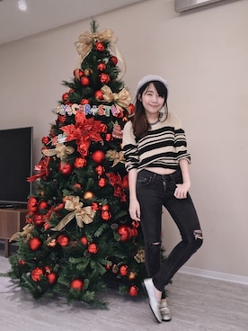 「AS KNOW AS plus（アズノゥアズプラス）のアイテム（ハンチング/ベレー帽）」を使った、WendyJ.さん（レディース・153cm）の冬コーディネート