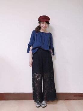 「Kiitos（キートス）のアイテム」を使った、WendyJ.さん（レディース・153cm）の秋コーディネート