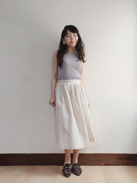 「MERCURYDUO（マーキュリーデュオ）のアイテム（アクセサリー）」を使った、WendyJ.さん（レディース・153cm）の夏コーディネート