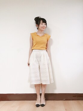 「MERCURYDUO（マーキュリーデュオ）のアイテム（アクセサリー）」を使った、WendyJ.さん（レディース・153cm）の夏コーディネート