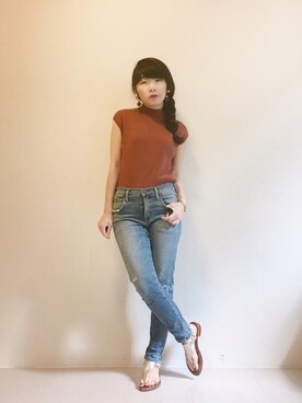 「Citizens of humanity（シチズンズオブヒューマニティー）のアイテム」を使った、WendyJ.さん（レディース・153cm）の秋コーディネート