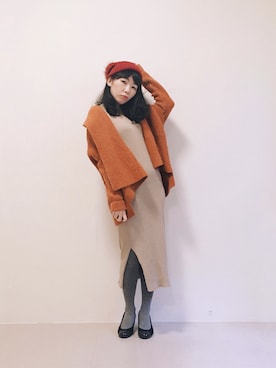 「asos（エイソス）のアイテム（その他アウター）」を使った、WendyJ.さん（レディース・153cm）の冬コーディネート