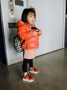 「アイテム（スカート）」を使った、Mioみお 120cmさん（キッズ・100cm）の秋コーディネート