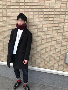 Wego レザーポイントリングネックレスを使ったメンズ人気ファッションコーディネート Wear