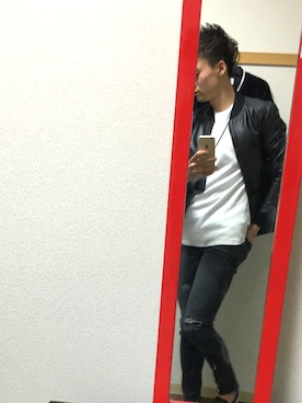 「アイテム（スリッポン）」を使った、jou.さん（メンズ・181cm・10代）の春コーディネート
