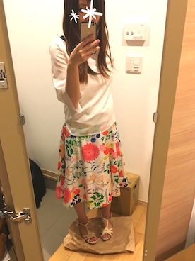 「UNTITLED（アンタイトル）のアイテム（スカート）」を使った、K☆さん（レディース・160cm）の秋コーディネート