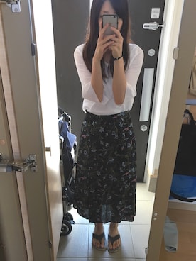 「アーバンリサーチ」｜「アイテム（ビーチサンダル）」を使った、K☆さん（レディース・160cm）の夏コーディネート